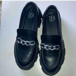 These are Nobo thick sole booted loafers heeled version